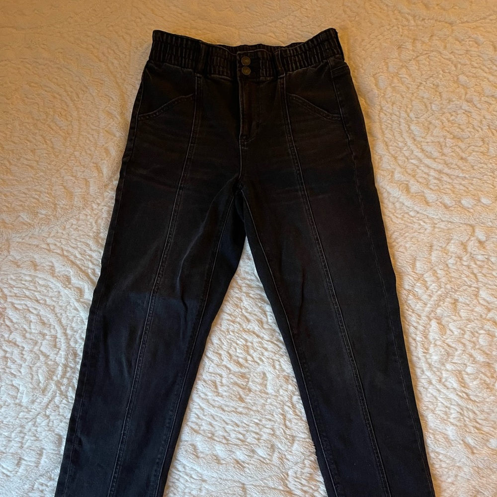 black american eagle jeans 0
